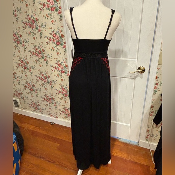 Soma super soft knit maxi chemise Size S Red & Black - Picture 5 of 8